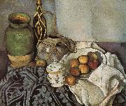 Paul Cezanne bottle of still life of fruit Germany oil painting artist